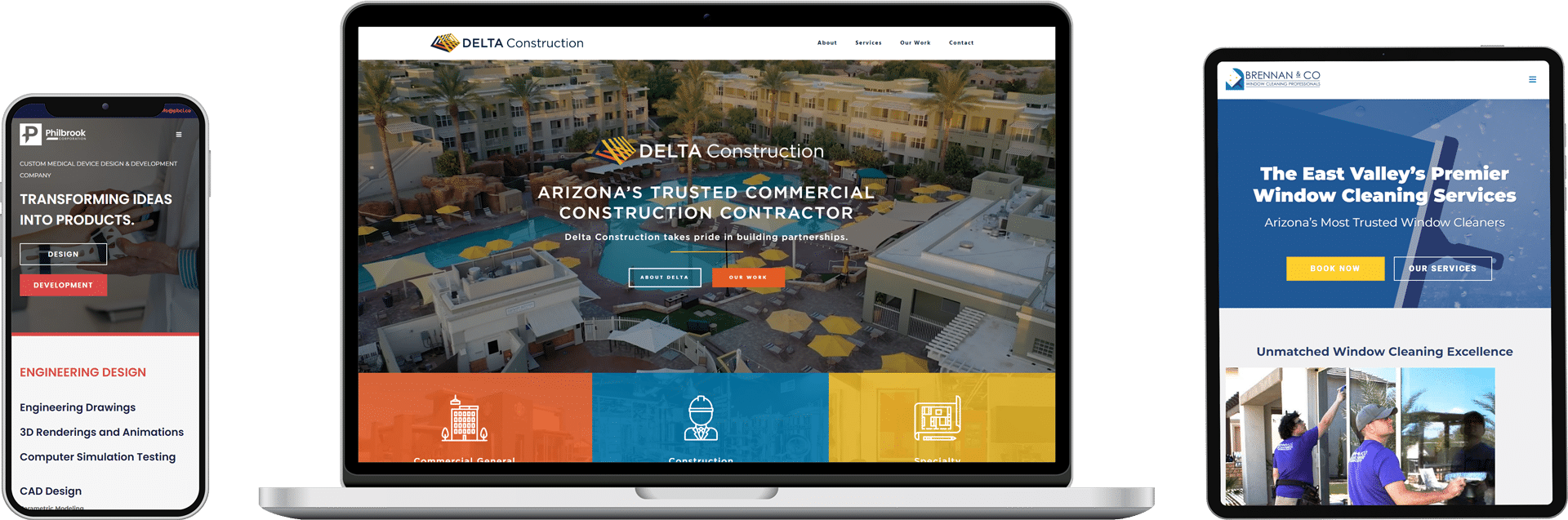 web design mesa customer website